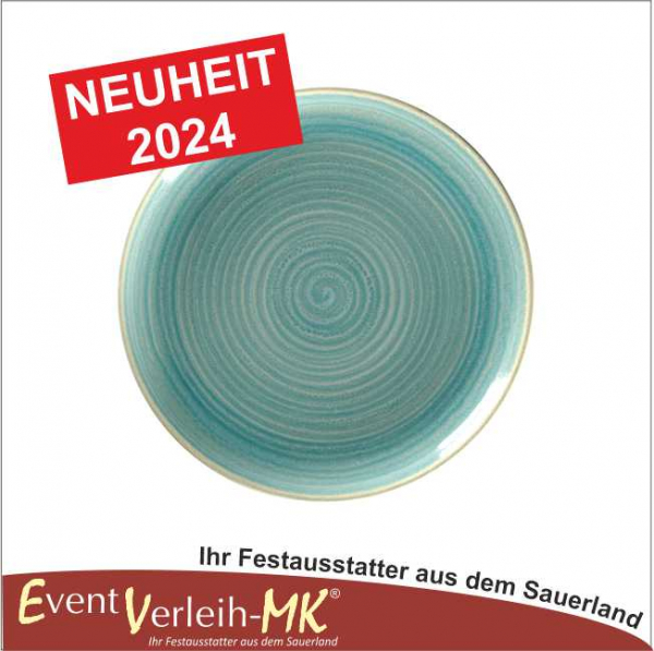 Menüteller, flach dm 24cm - (Saphirblau)